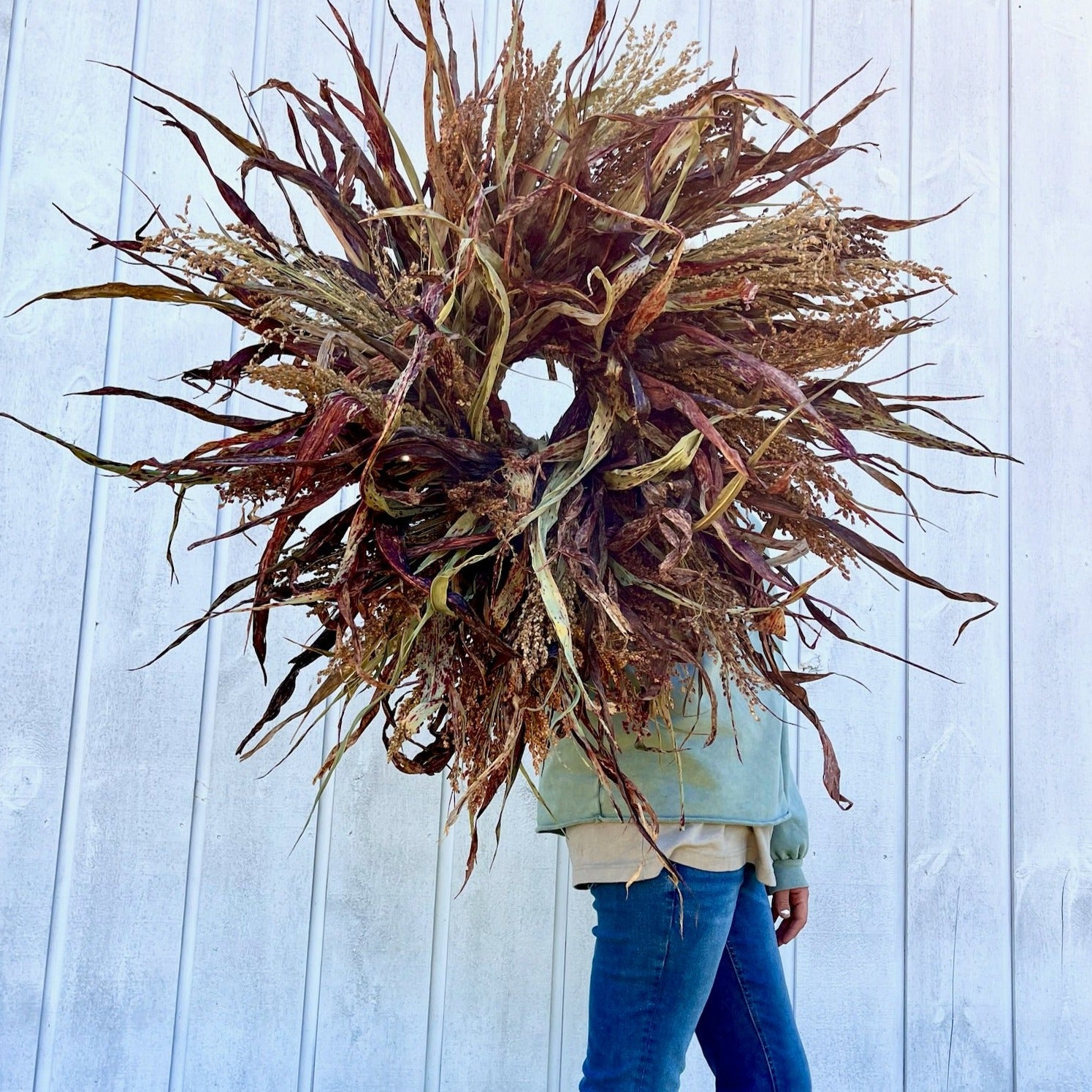 Make Your Own Corn Husk Wreath